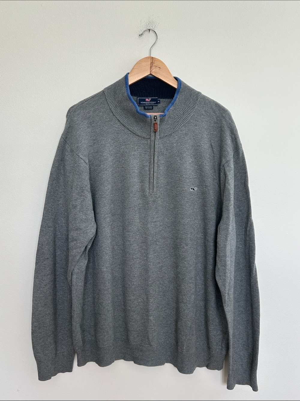 Vineyard Vines Men’s Gray 1/4 Zip Sweater Size XXL